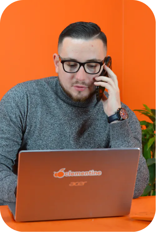 L'application Clementine sur orinateur et téléphone